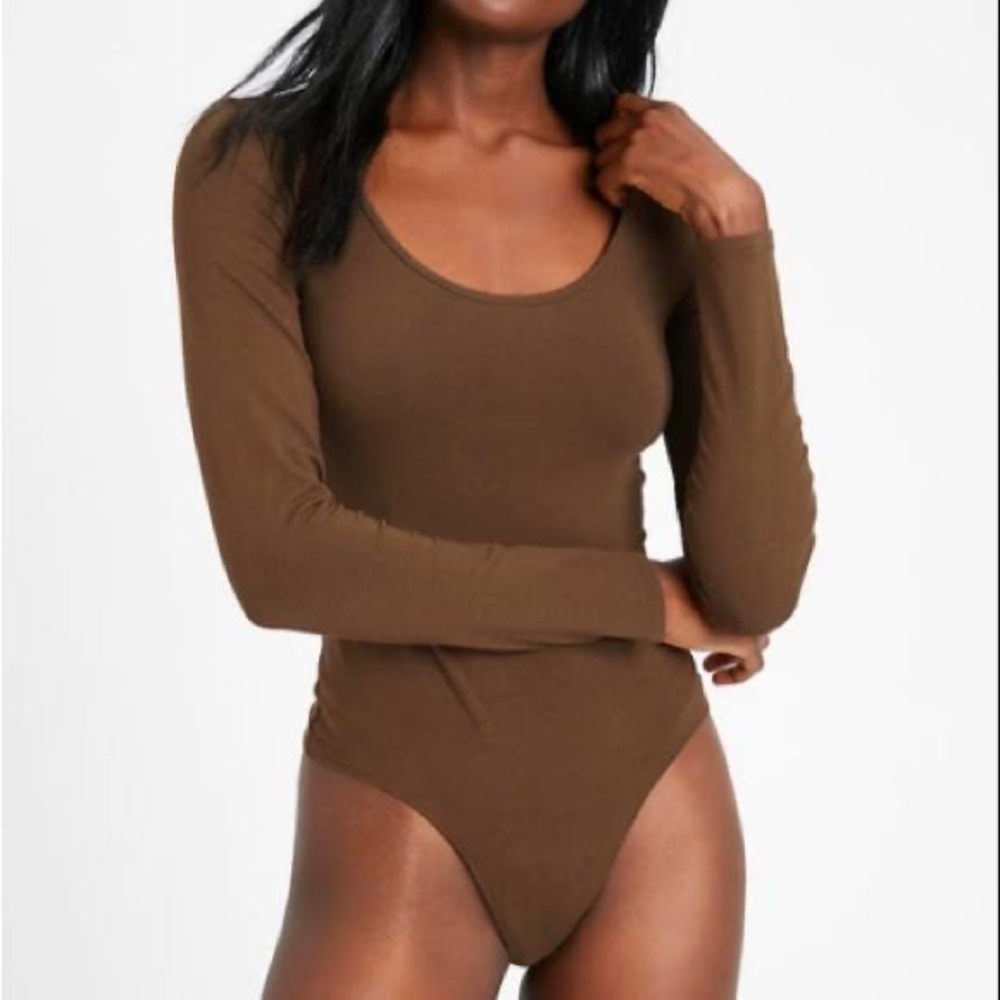 Banana Republic True hues brown thong body suit. SIZE S.